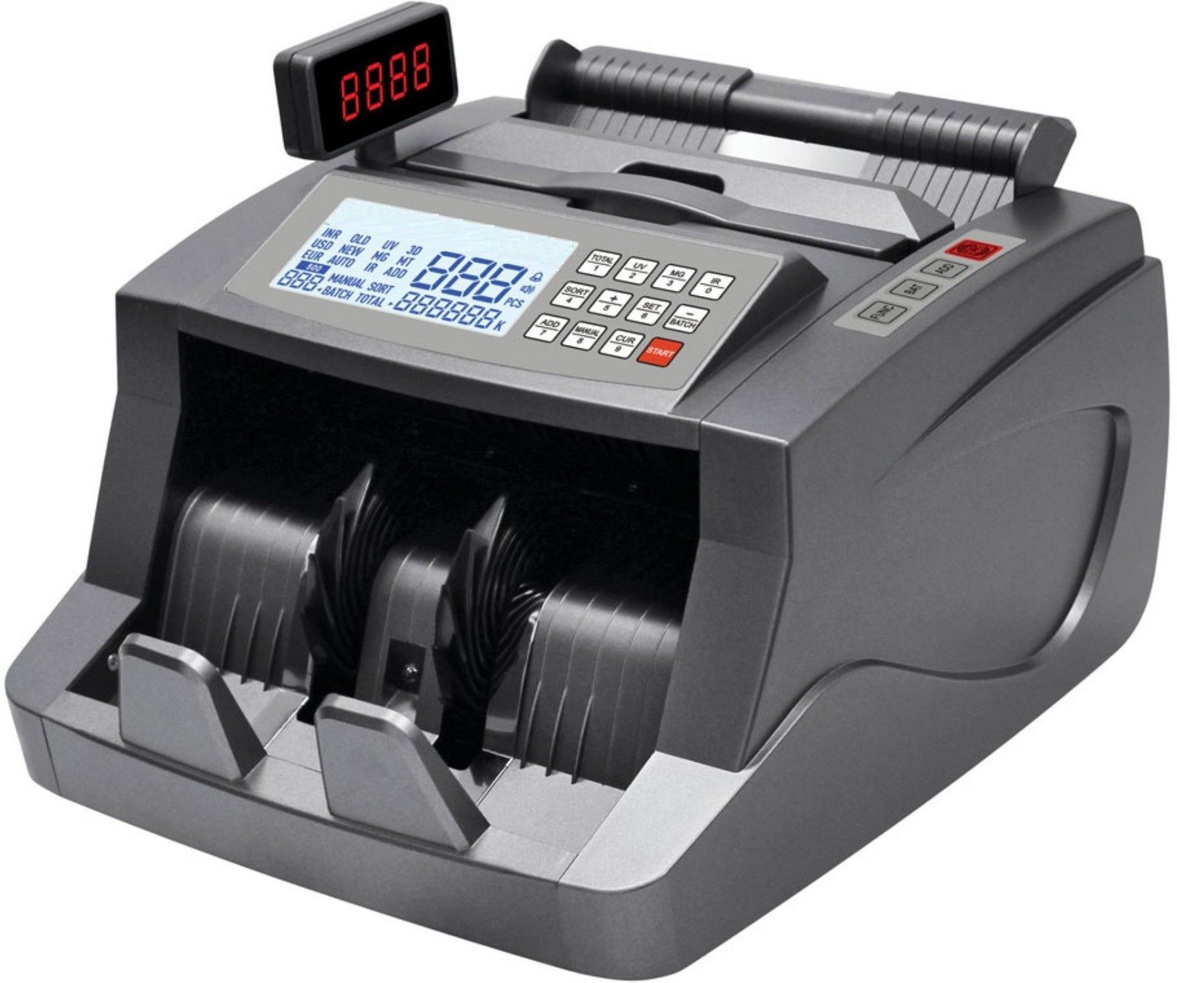 Drop2Kart HeavyDuty BillCounter with Dual Inbuilt LCD+LED Display & Voice Note Counting Machine-picture-43