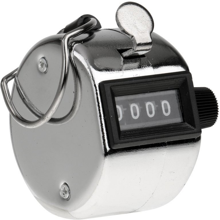 the hsr enterprises 4 Digits Hand Held Tally Counter Numbers Clicker Analog Tally Counter image 1