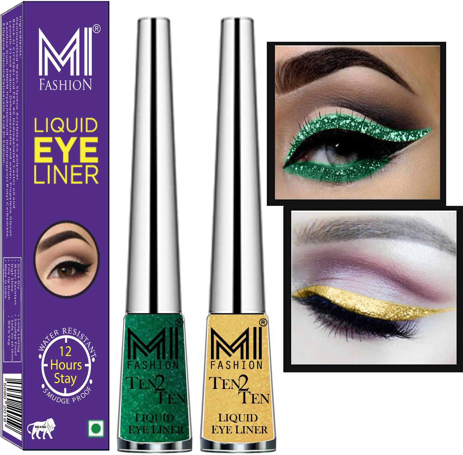 Quick Dry Liquid Long Stay High Shine Combo of 2 Pcs Water Resistent Cruelty Free 8 ml-image-48