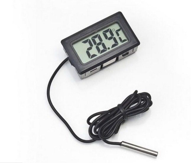 BestPrice Mini LCD Digital Thermometer Sensor Wired for Room temperaure/fridges/Indoor/Outdoor Portable Pocket LCD Electronic Temperature Meter All-in-One Digital Moisture Measurer