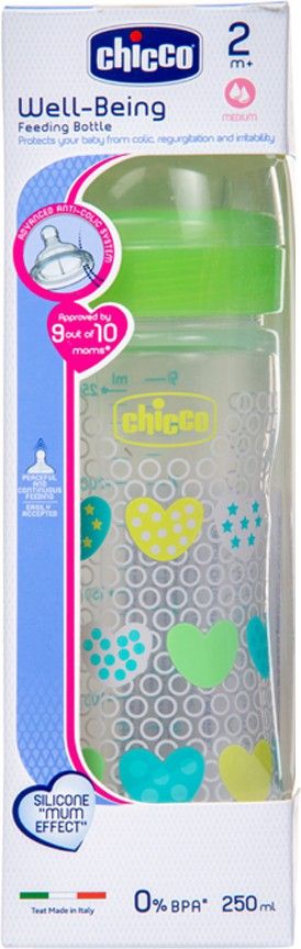 chicco well being feeding bottle (4m+) - 250 ml-picture-21