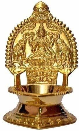 Brass Traditional Kamatchi vilaku (5 inch) Brass Table Diya-image-27