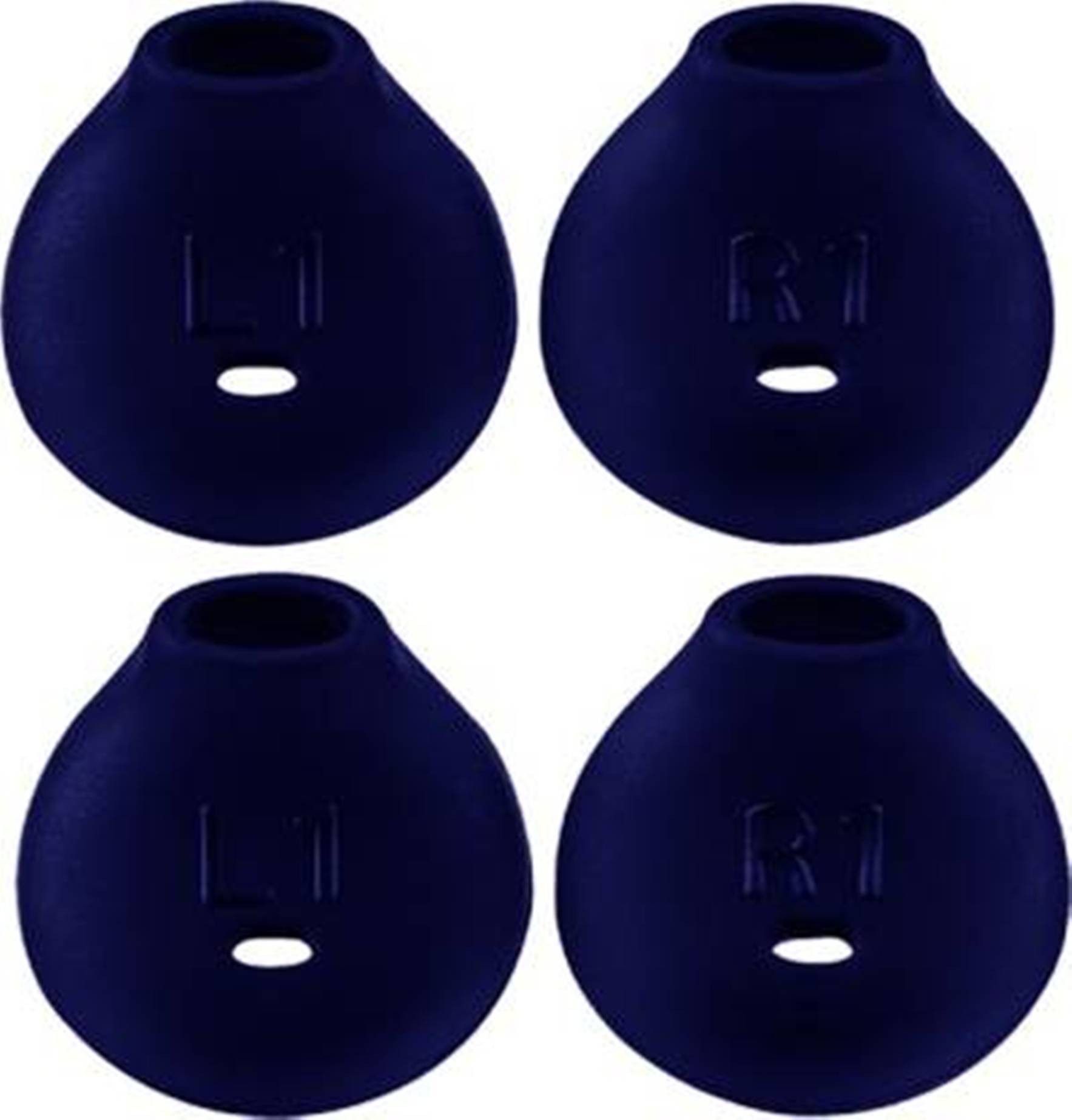 BUMTECH ( 4 Pieces, 2 pair ) Earbud Anti-Slip Covers Silicone Ear Tips Replacement Ear Gels Buds for Earbuds, White Color In The Ear Headphone Cushion-image-4