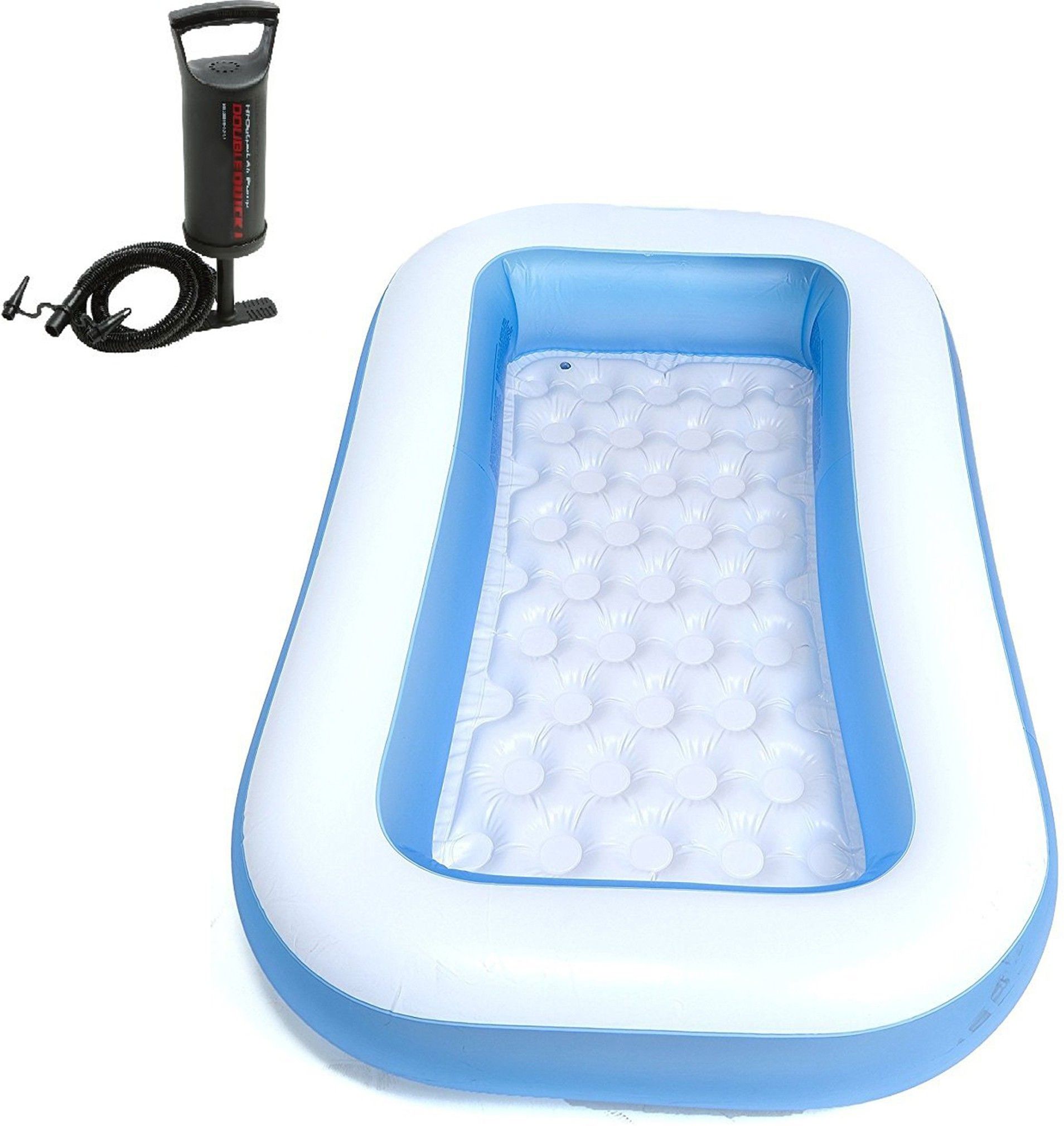 Combo 6 Feet Inflatable Bath Tub with Air Hand Pump Inflatable Swimming Pool