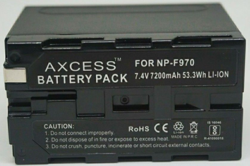 axcess NP-F970 7.4V 7200mAh Li-Ion Rechargable For SNYBattery-picture-18