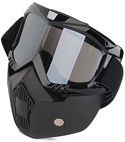Life Systems BIKE /Outdoor Cycling Mask Goggles Snow Sports Skiing Full Face Mask Glasses Convenient Life Chainsaw Helmet-image-0