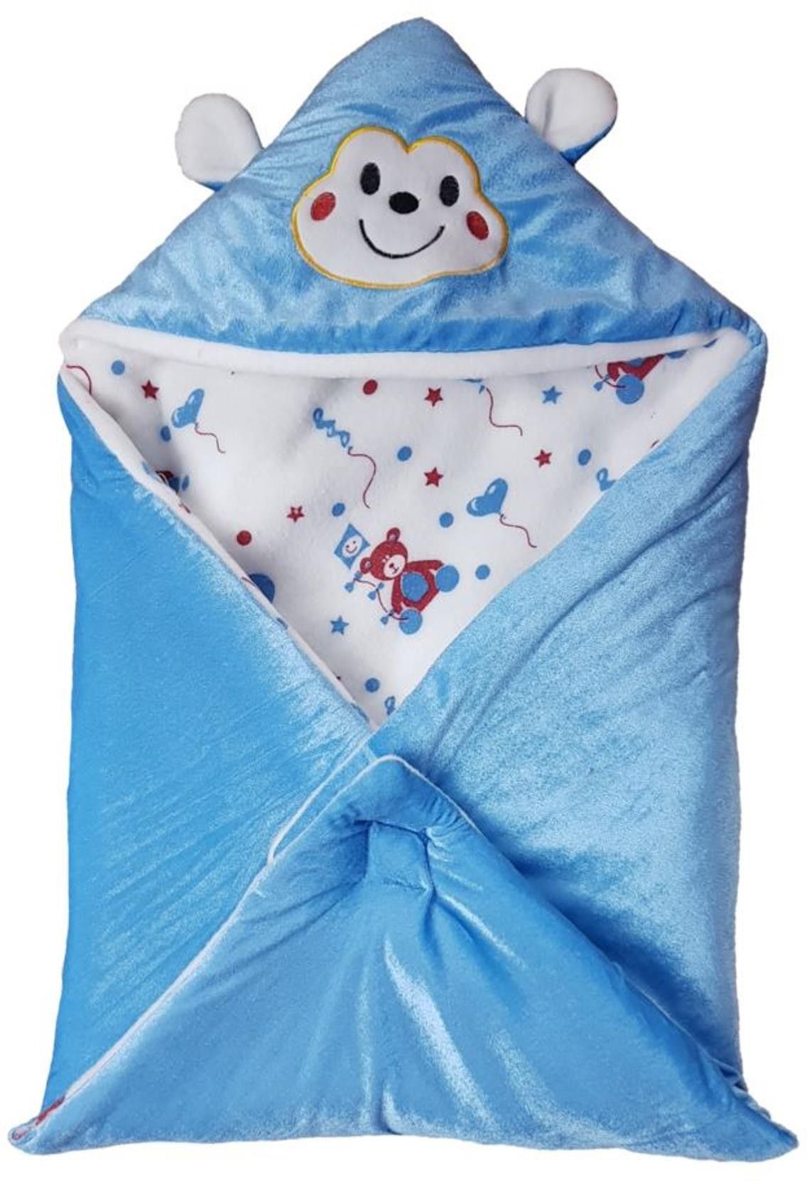 brandonn Printed Single Hooded Baby Blanket for Mild Winter-picture-38