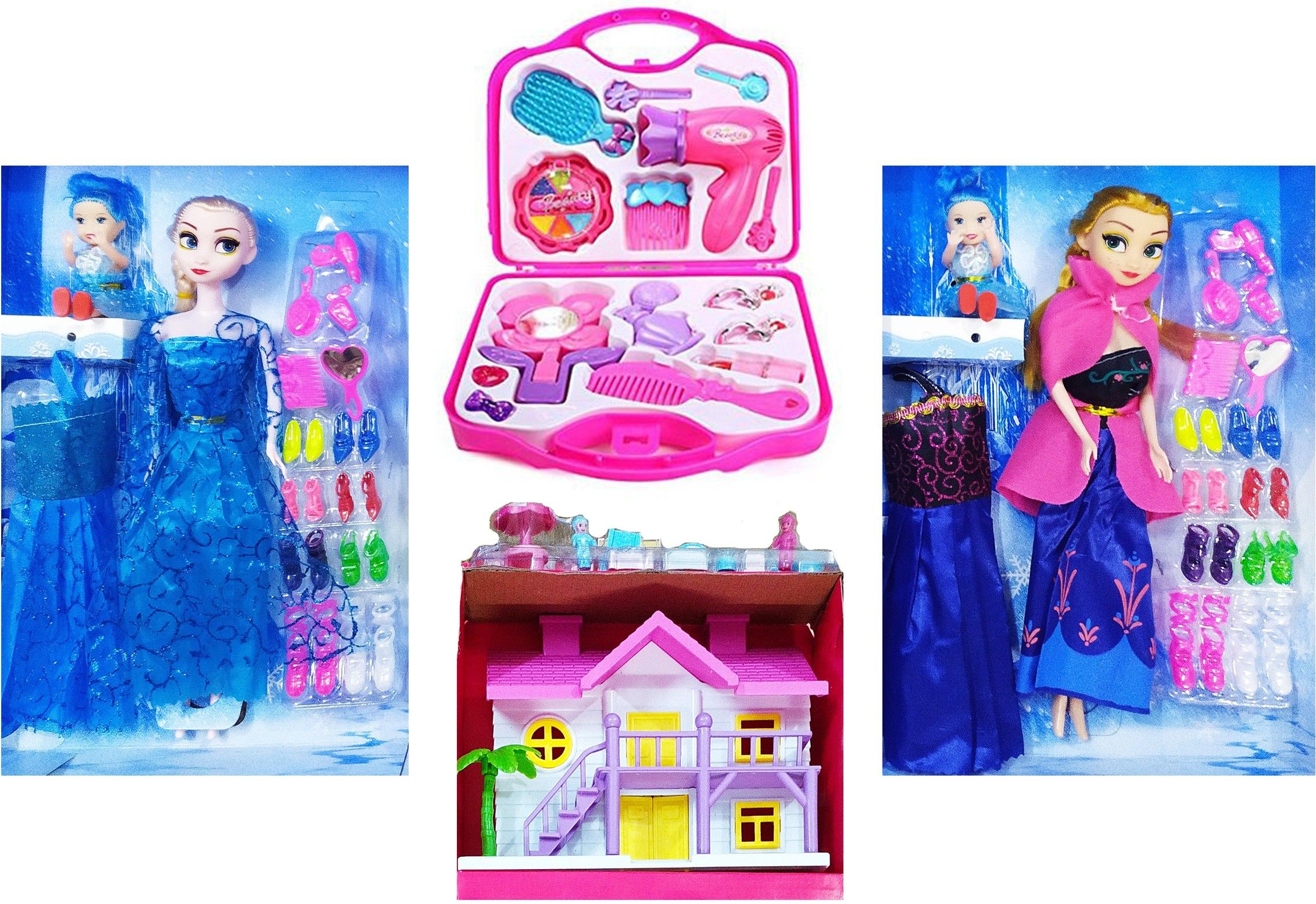 AANA DOLL ELSA DOLL, BEAUTY KIT, DOLL HOUSE COMBO-image-47