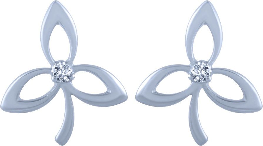 PC Chandra Jewellers White Gold 18kt Stud Earring-image-8