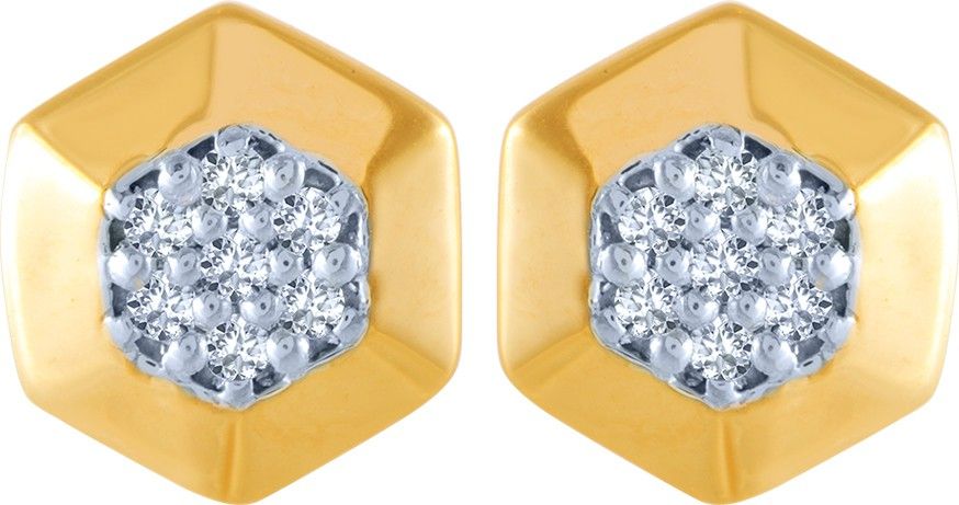 PC Chandra Jewellers Yellow Gold 14kt Stud Earring-image-20