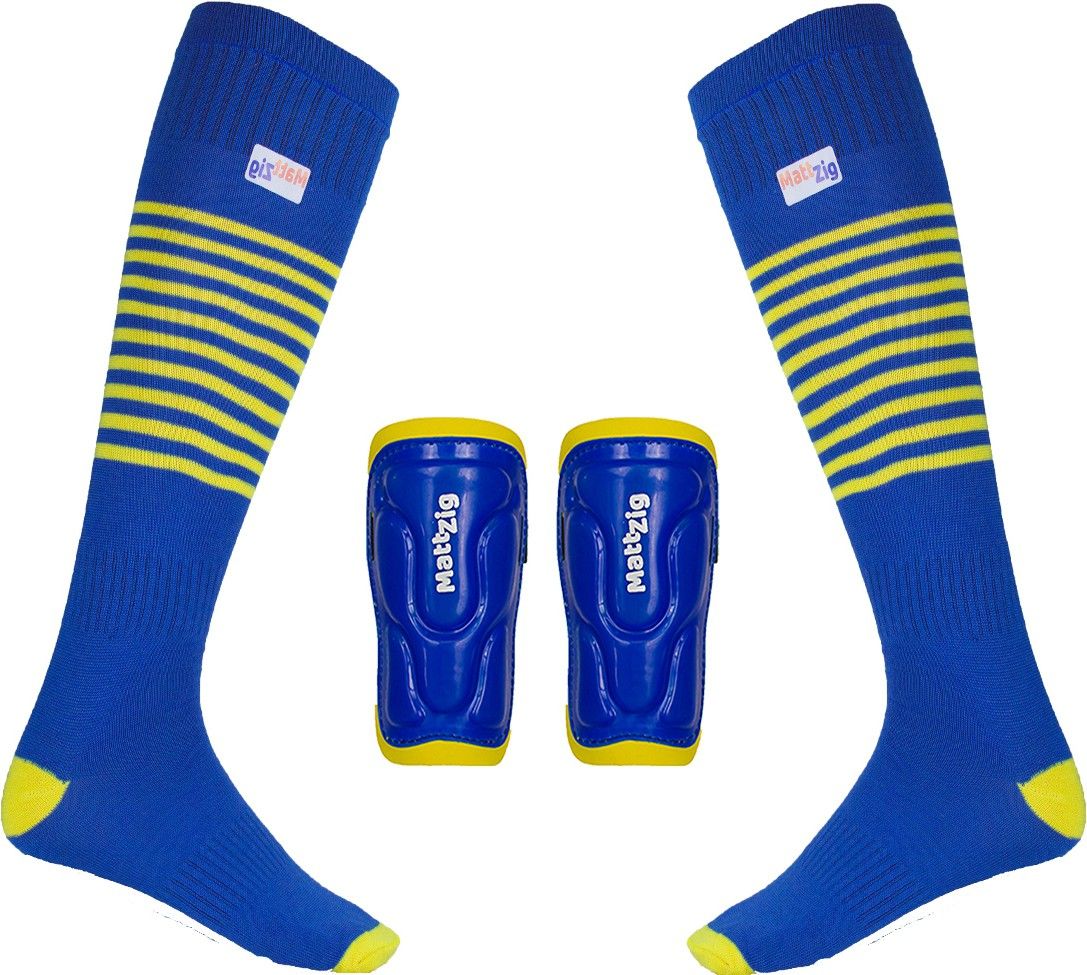 mattzig (One Pair Football Socks + One Pair Shin Guard) Football Kit-picture-3