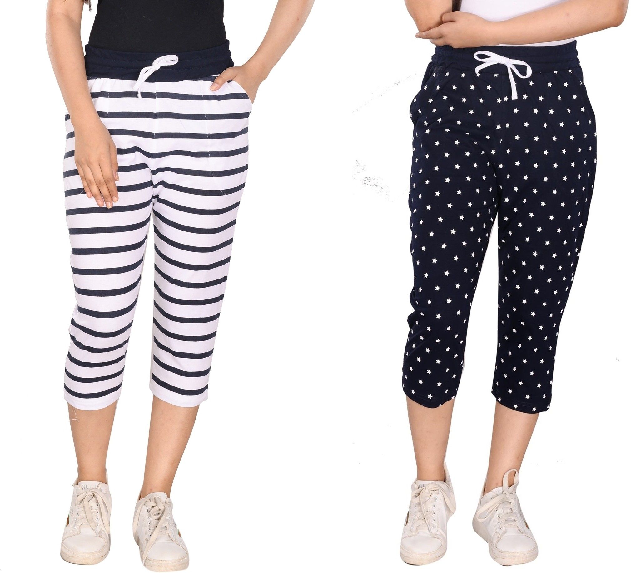 styleaone Cotton Capri Women Multicolor Capri-picture-17