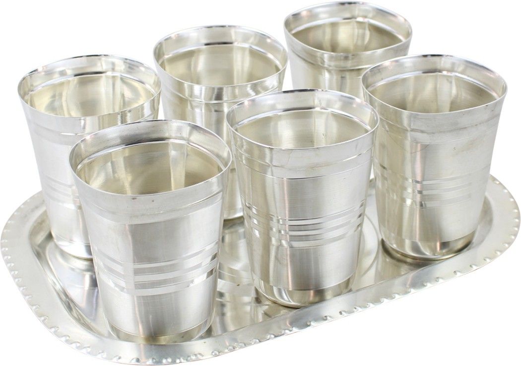 goldgiftideas Square Cut Water Glass Plate, Tray, Container Serving Set-picture-11