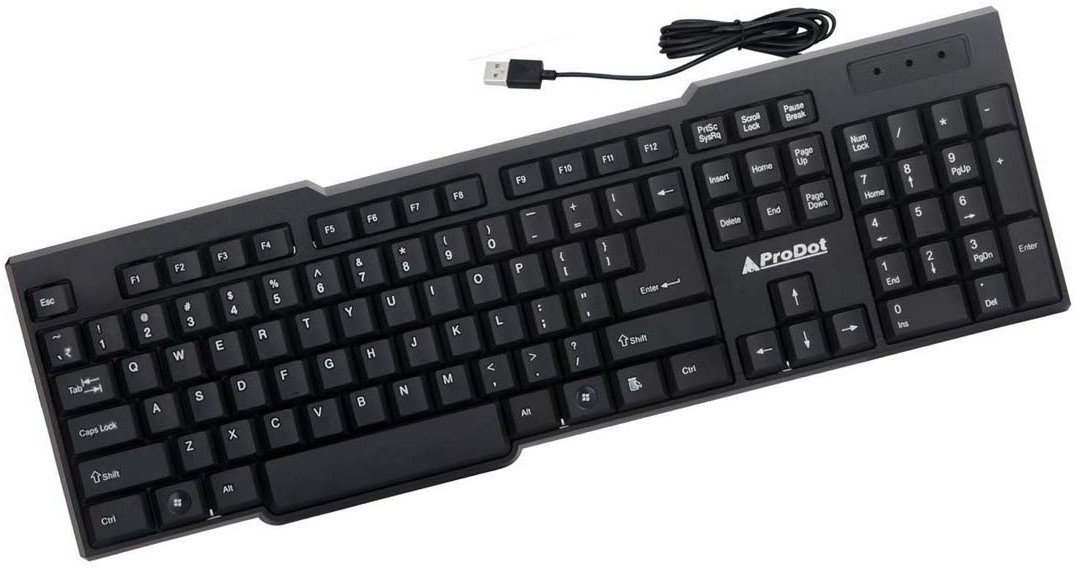 PRODOT keybord5 Wired USB Standard Gaming Keyboard Compatible with Desktop, Laptop, Mac image 1
