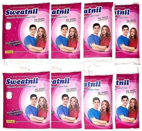 sweatnil 8 Packs of Self Stick Disposable Underarm Sweat pads Sweat Pads-picture-15