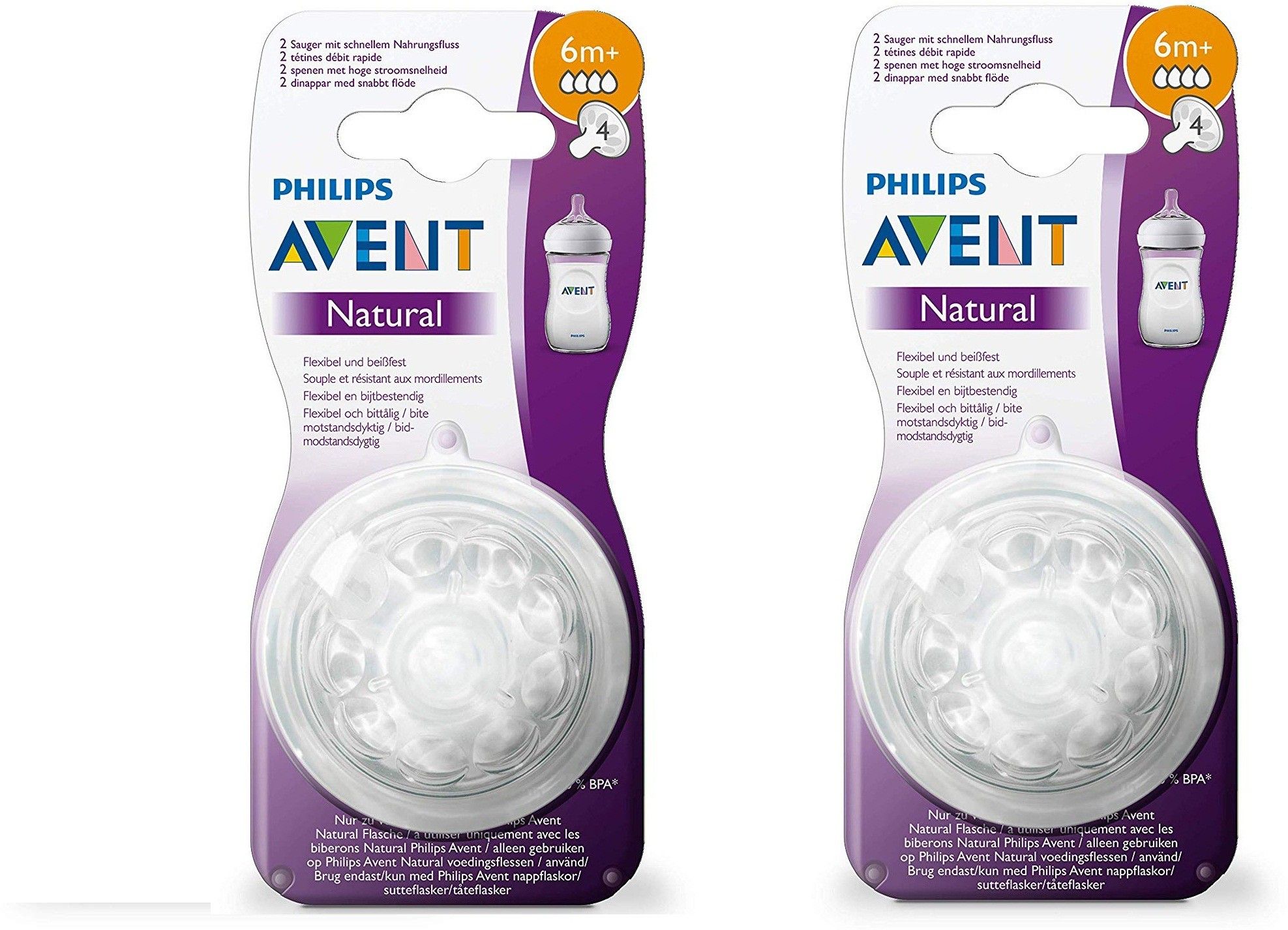 NATURAL TEATS SET OF 4 PIECE NIPPLE Fast Flow Nipple (Pack of 2) Fast Flow Nipple-image-13