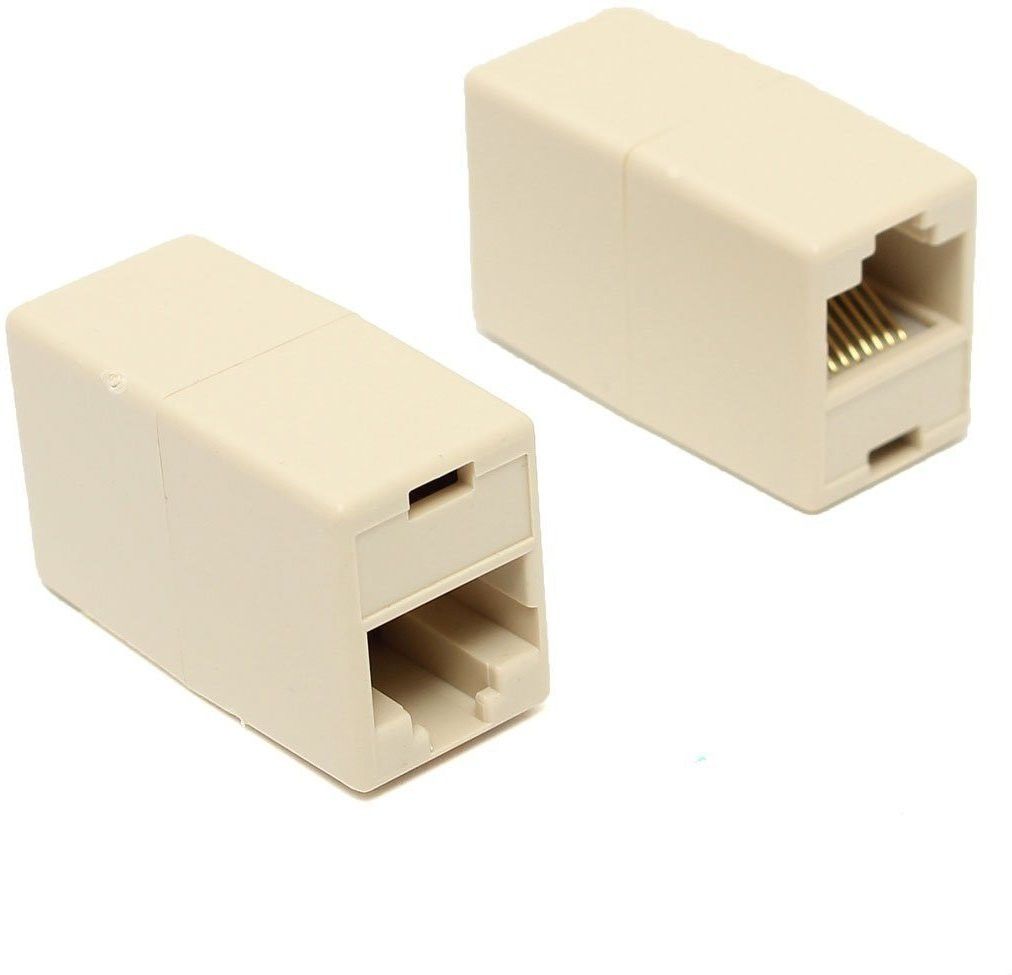 LipiWorld RJ45 8P8C Female to Female Network LAN Cable Coupler Jointer Adapter Connector Extender (2 PCS) Lan Adapter-image-44