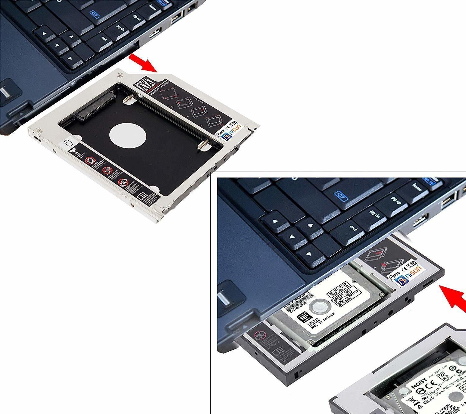 TERABYTE 9.5MM CADDY 2.5''Internal SATA Second HDD CD/DVD-ROM to Expanded Data Storage 2.5 inch 9.5MM Internal Hard Drive Enclosure/HDD CADDY-image-14
