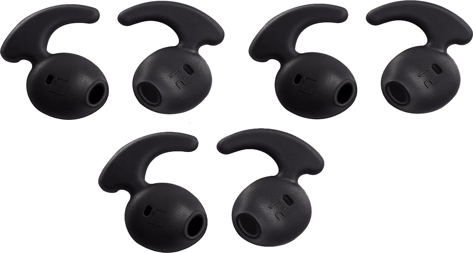 JERN 6 Pcs (3 Pair) for original earphones earbuds Black Original Earbuds In The Ear Headphone Cushion