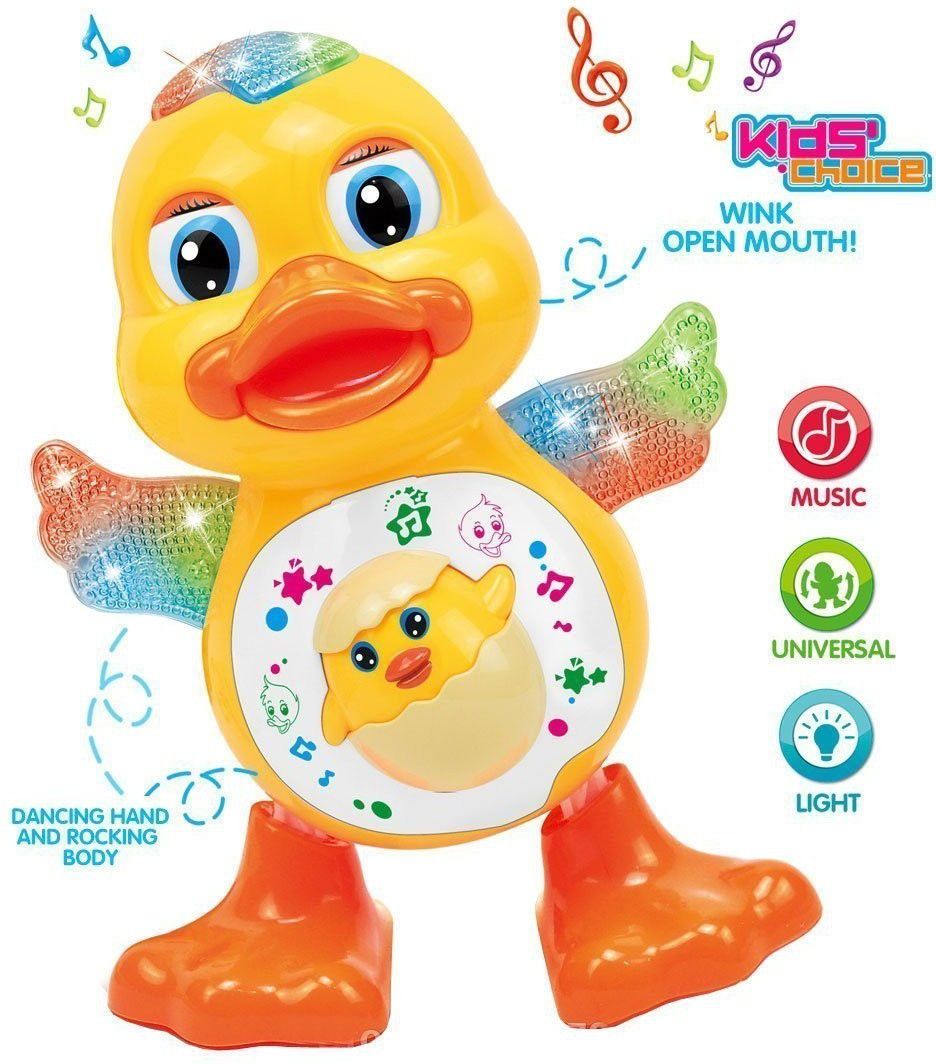 rey n ran Dancing Duck With Music and 3D Flashing Lights For Babies, Toddlers, Girls and Boys | Perfect Birthday (Return) Gift for Your Baby ,Dancing Duck Toy,LED Lighting Duck Walking ,Musical Sound Toy for Toddlers and Babies, Musical Duck Toy-picture-12
