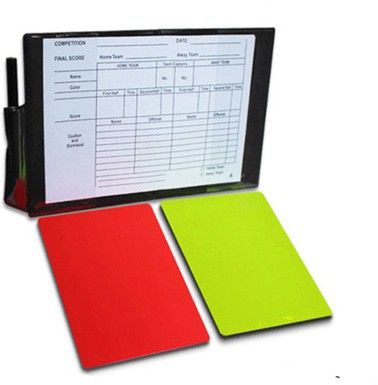 proactive SPORTS FOOTBALL Referee Cards (RED + YELLOW), Pencil & Scorebook Football Foul Card-picture-12
