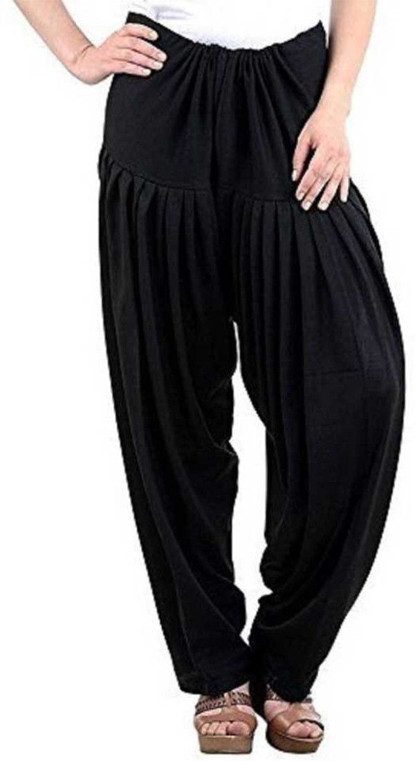 Pure Wool Woven Women ["Black"] Salwar-image-44