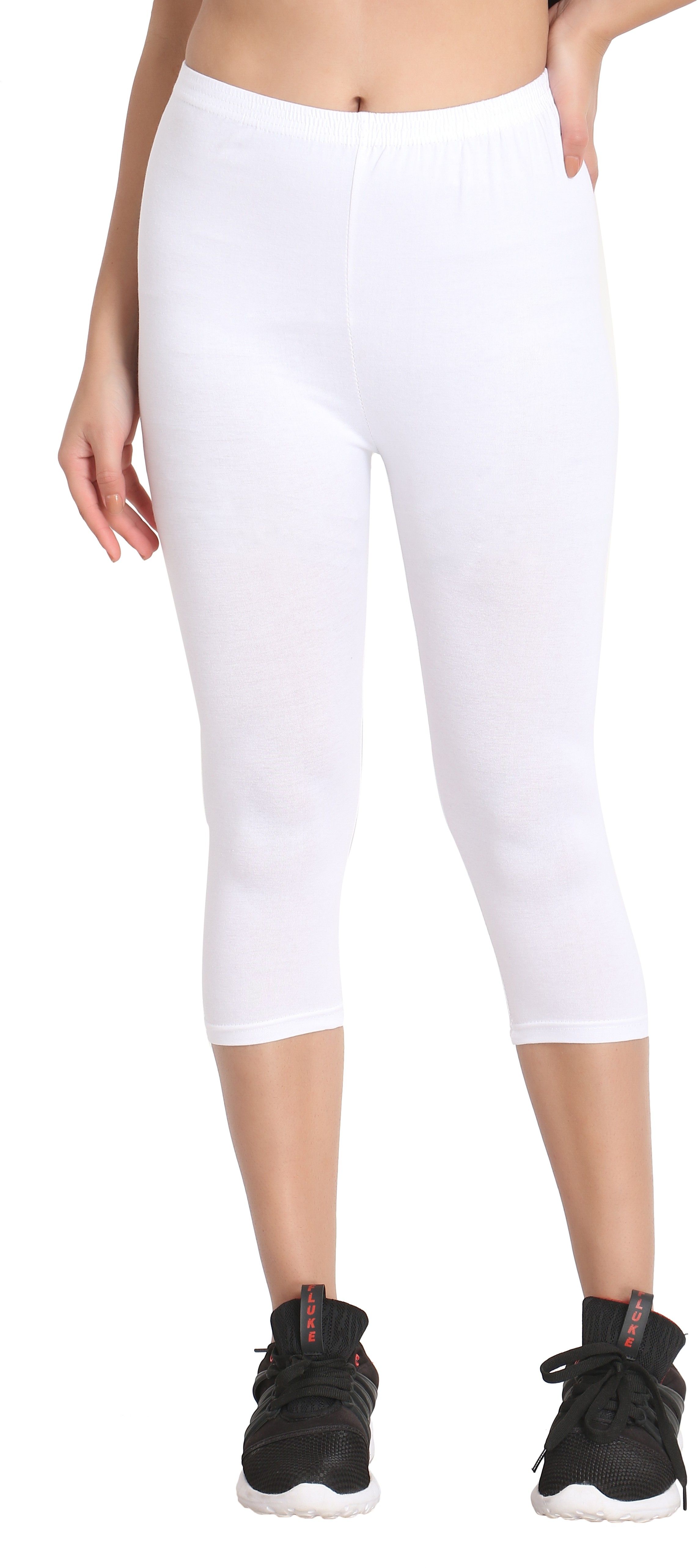 Women White Capri