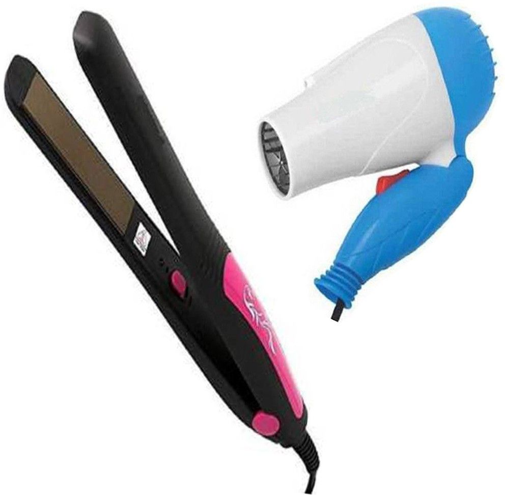 WIB Professional Slim Design Stylish Hair Straightener With Foldable Hair Dryer Personal Care Appliance Combo-image-15