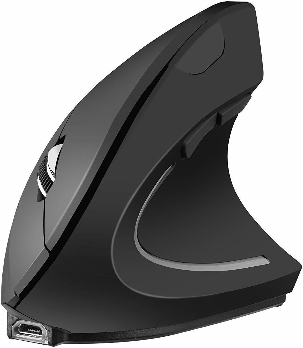 microware Ergonomic Optical USB Wireless Vertical Mouse Wireless Optical Gaming Mouse Wireless OpticalGaming Mousewith Bluetooth-image-30