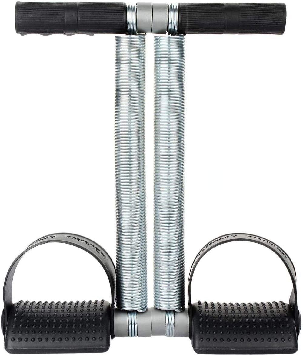 Black Tummy Trimmer Double Spring Full Body Fitness Equipment For Men & Women Ab Exerciser-image-23