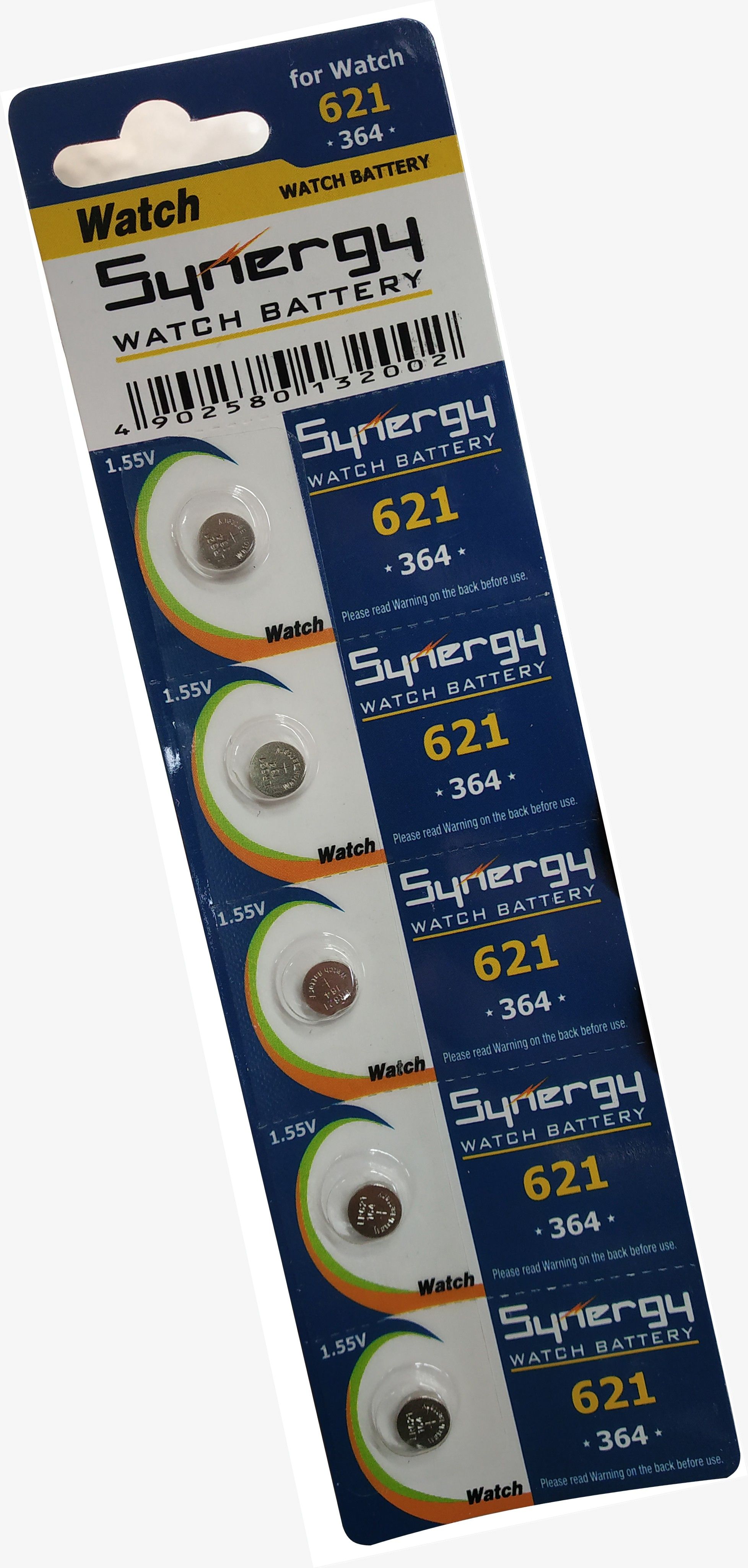 synergy SR621SW - 364 Coin Type 1.55V Micro Silver Oxide Battery-picture-10