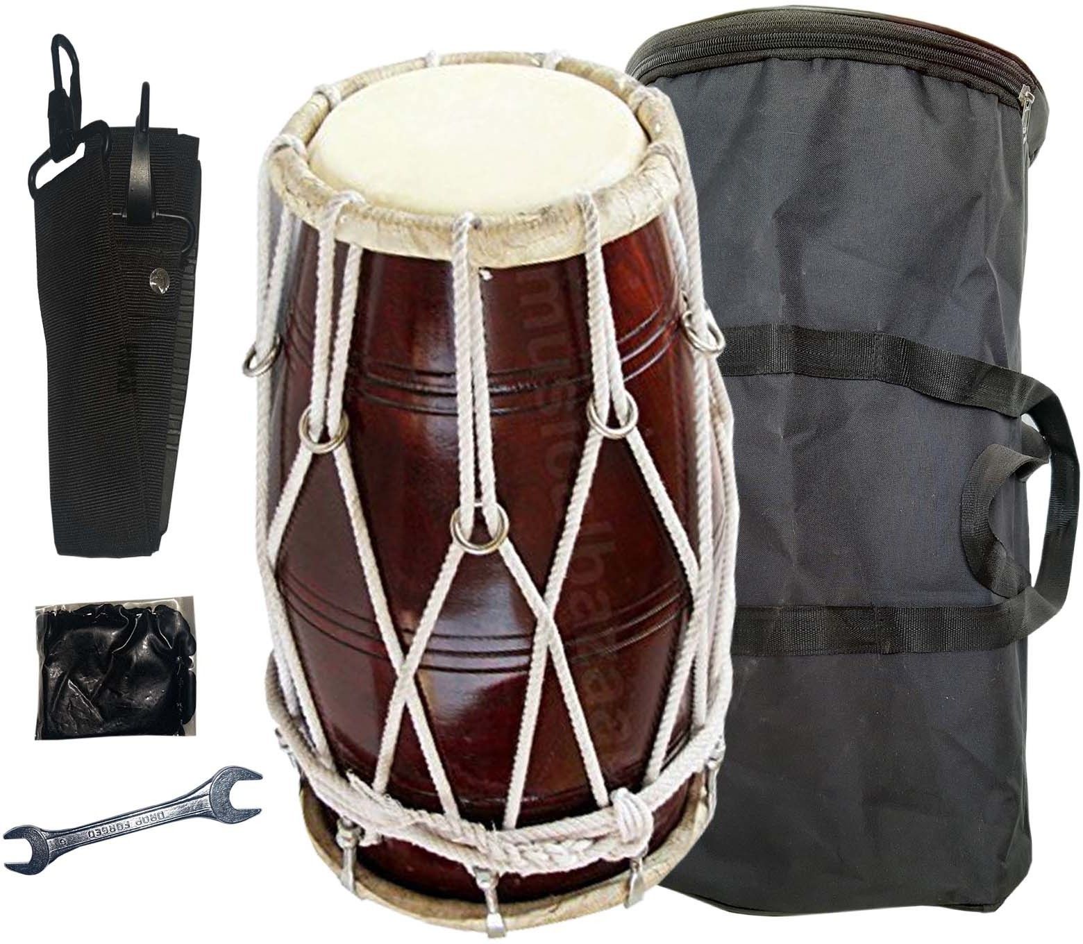 Half set dholak with full tool kit HD-FK 01201 Nut & Bolts Dholak-image-14