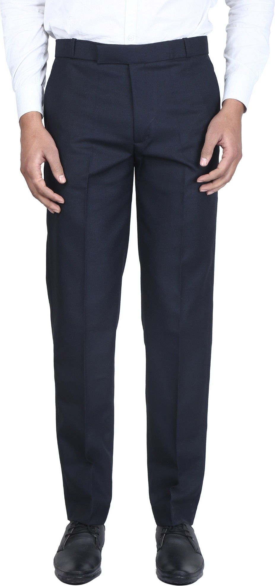 kanu fashion world Men Regular Fit Black Polycotton Trousers-picture-23
