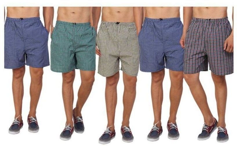 Pack of 5 Checkered Men Boxer