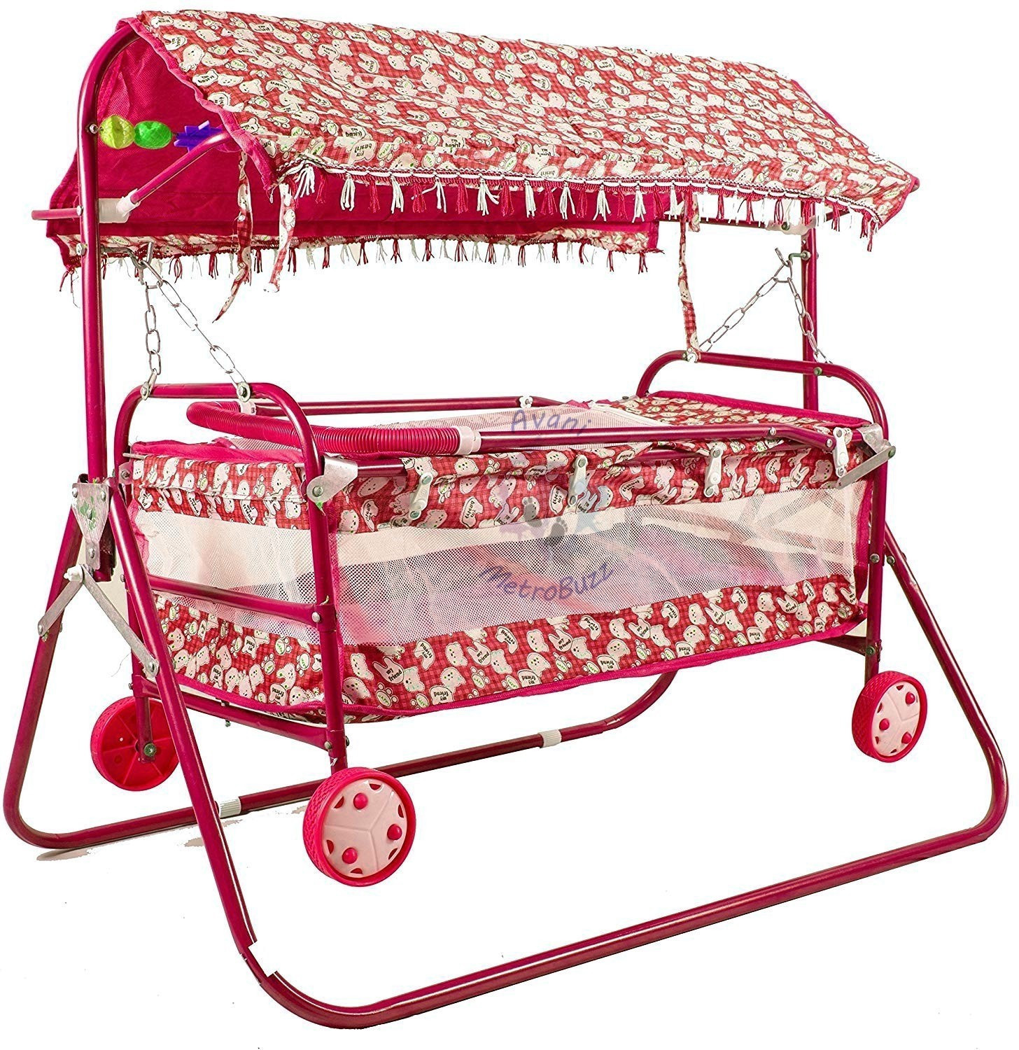 avani metrobuzz Cradle and stroller Red_Cradle_03 image 1