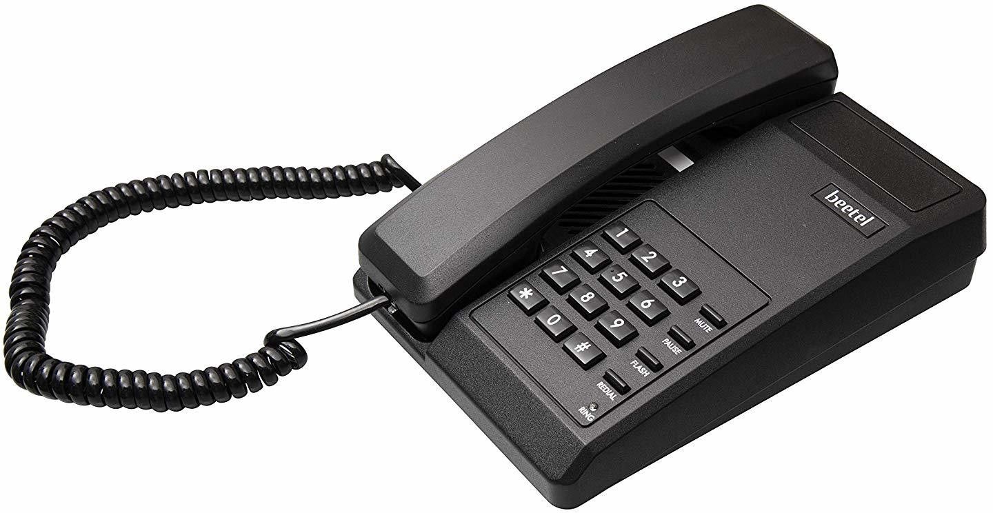 B11 Basic Corded Landline Phone with Answering Machine