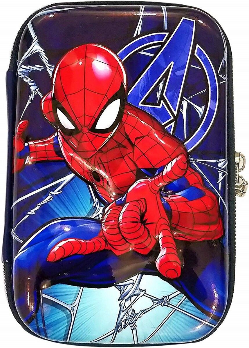 prezzie villa Pack of 1 Spidermna Superhero Pencil Case Superhero Art EVA Pencil Box-picture-26