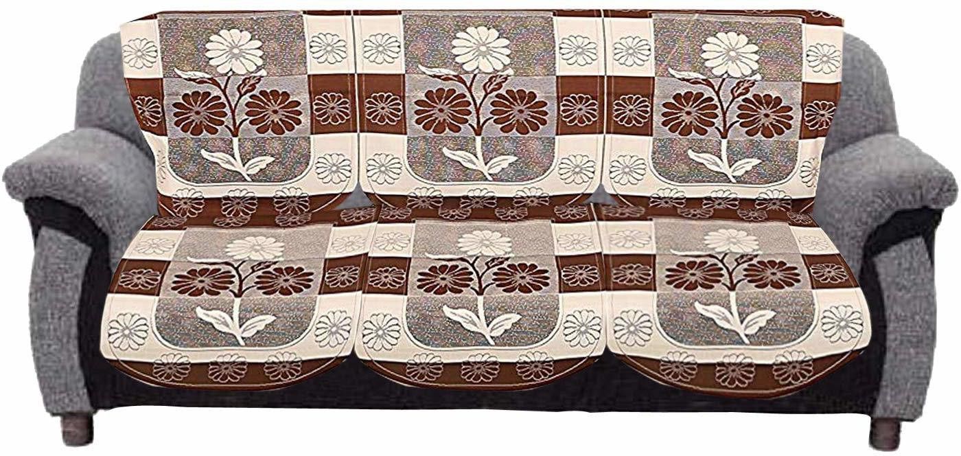 ag creations 3S Light Brown Sofa Cover Set 3 Sofa Fabric-picture-20