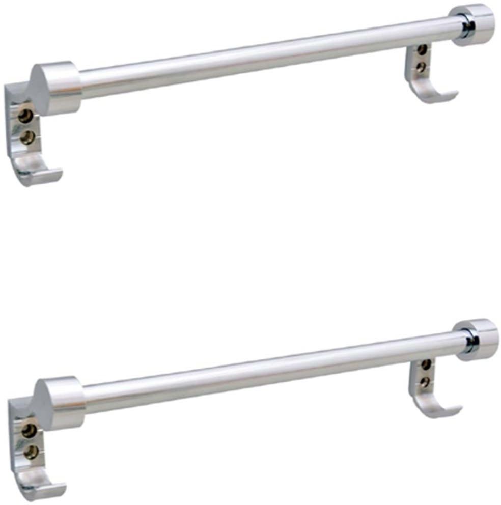 New 12 Inch Stainless Steel Towel Bar | Bathroom Towel Rod Holder,Wall Mounted Hand Towel Rail for Kitchen and Washroom (Pack of 2) 12 inch 2 Bar Towel Rod-image-39