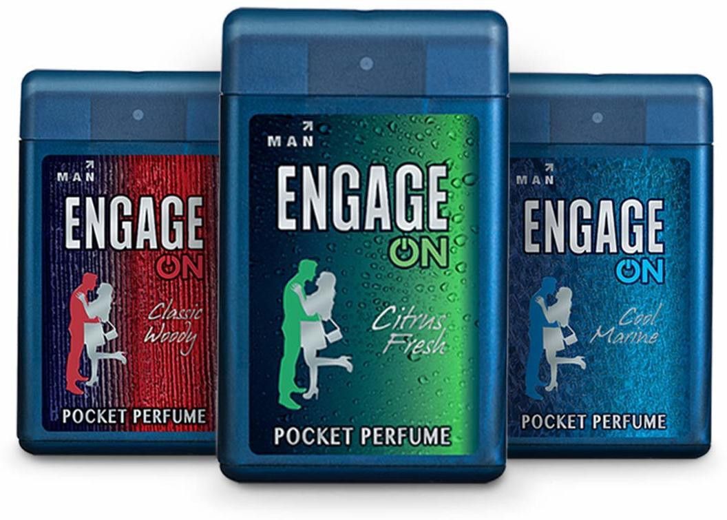 engage Pocket Perfume for Man,18ml (Cool Marine, Classic Woody, Citrus Fresh) Deodorant Spray - For Men-picture-37