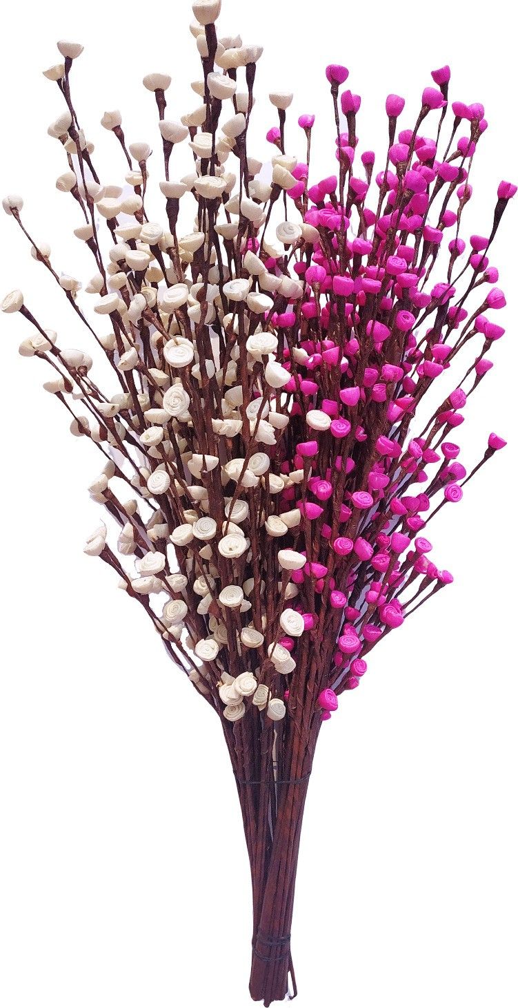 Pink and White Flower Bunch for Home Decoration Multicolor Orchids Artificial Flower-image-26