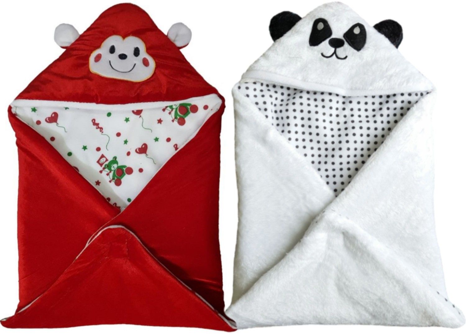 Printed Single Hooded Baby Blanket for AC Room-image-39