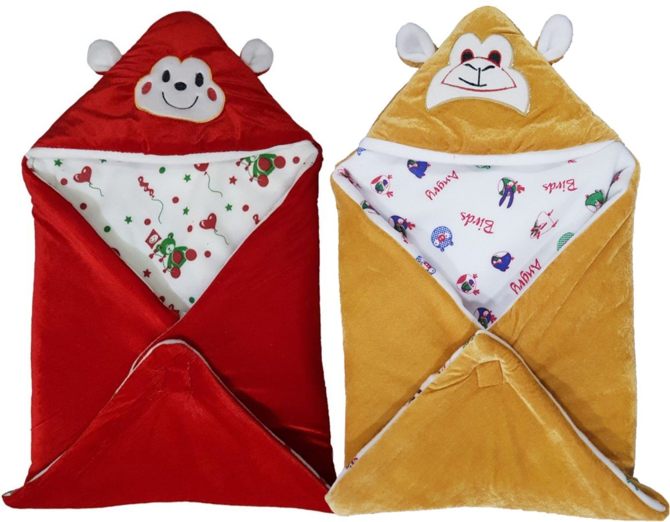 Printed Single Hooded Baby Blanket for AC Room-image-43