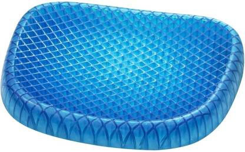 Gel Seat Cushion Pad for Car, Office Chair, Wheelchair, or Home, Egg Sitter Back / Lumbar Support-image-1