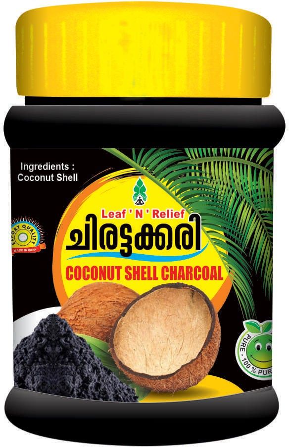 leaf n relief Chirattakkari - Coconut Shell Charcoal Powder - 100 gm Teeth Whitening Kit-picture-11