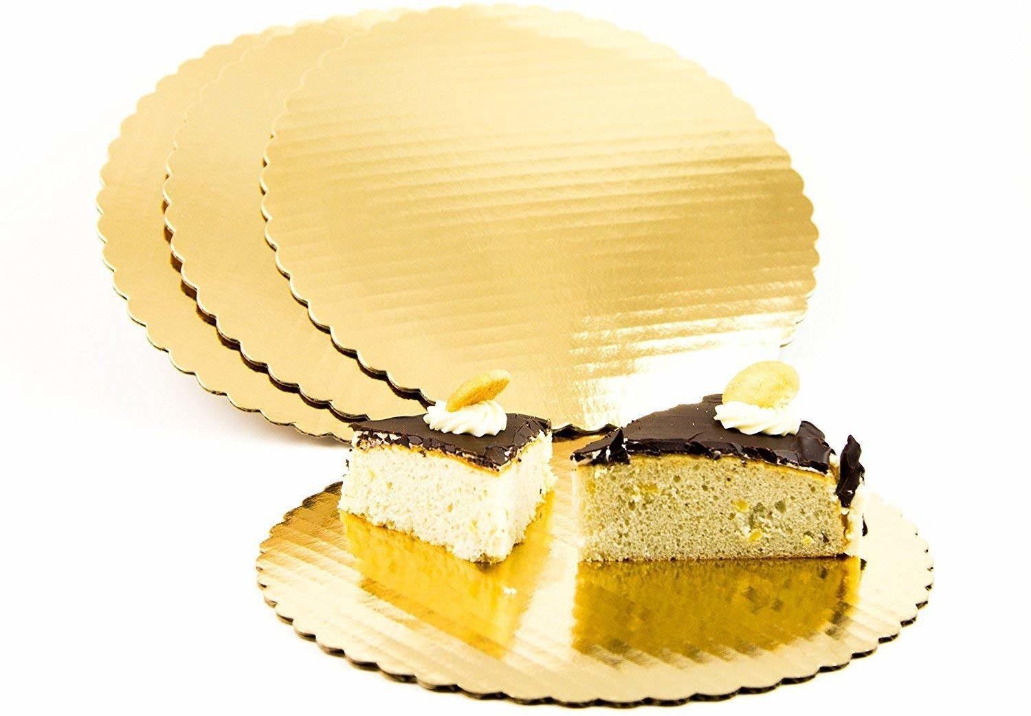 8 INCH 5 Pieces Round Flower Cut Cake Base Paper Cake Server-image-25