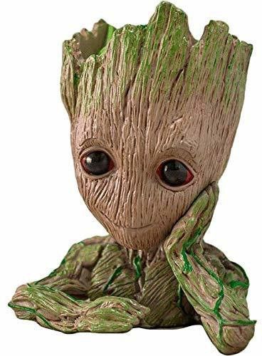 zesta 1 Compartments PVC Groot action figure Pen Stand Cum Flower Pot Plant Marvel Avengers Infinity war Tree Man for Desk-picture-33