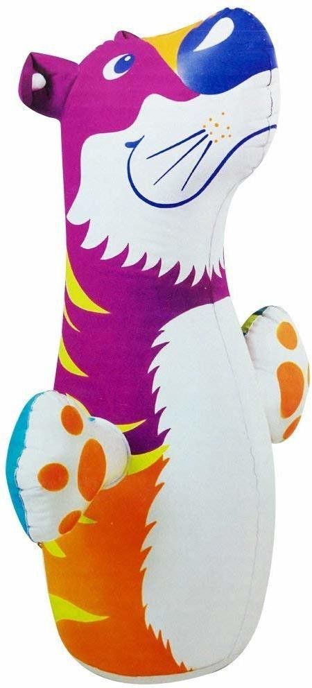 Bop Shape 3-D Punching Hit Me Bag, (Keep Sand in Base) Inflatable HitMe Toys