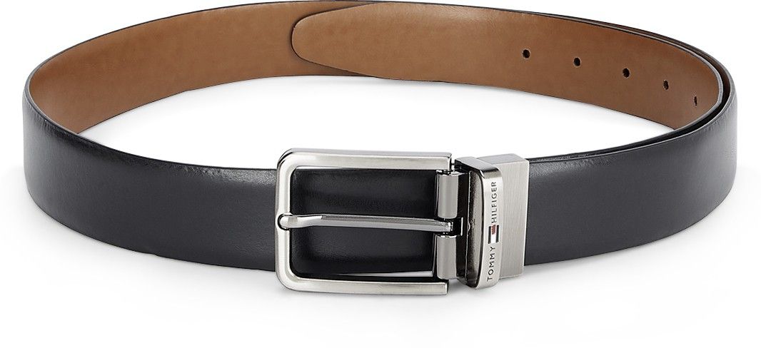 tommy hilfiger Men Casual Black Genuine Leather Reversible Belt-picture-12