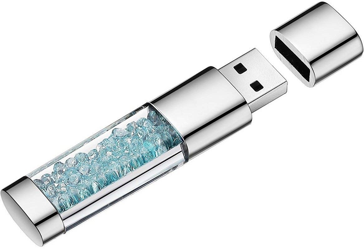 Umpire technologies Diamond Crystal Design Fancy Pendrive USB Flash Drive 32 GB Pen Drive Compatible with Laptop, Audio Player, Gaming Console, Desktop Computer, Television USB 2.0 Metal Case-image-19